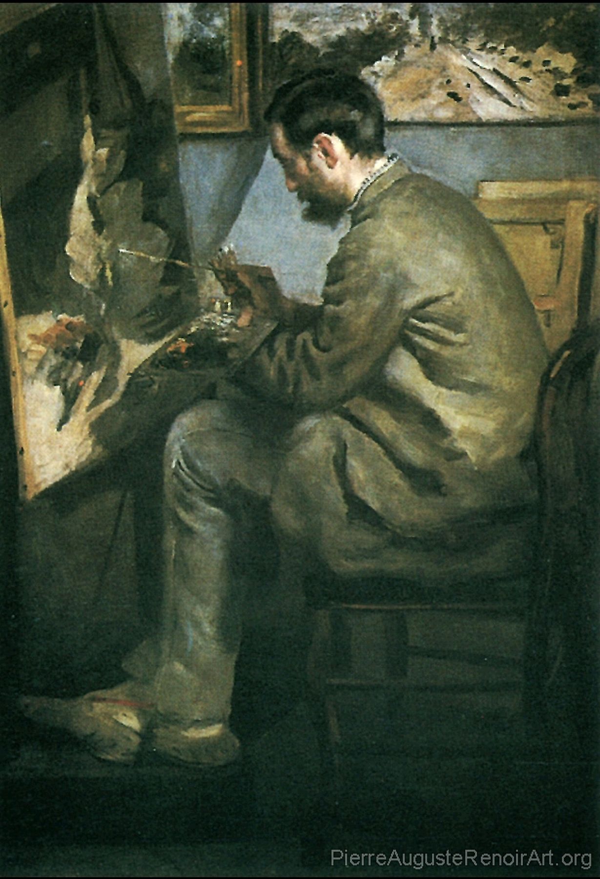 Frederic Bazille at His Easel